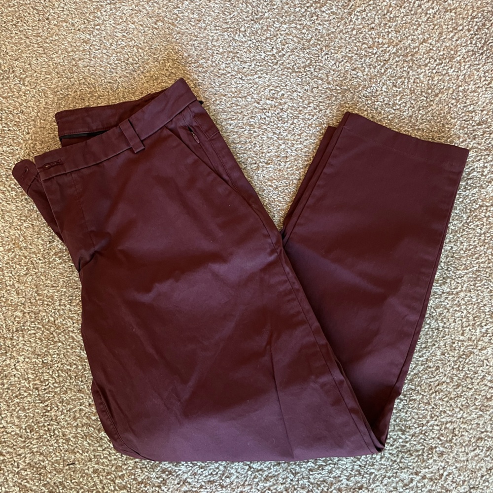 Maroon Lululemon Commission Pants